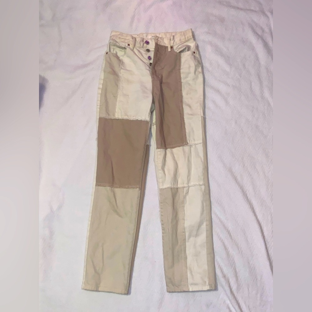 Brown and Cream Jeans